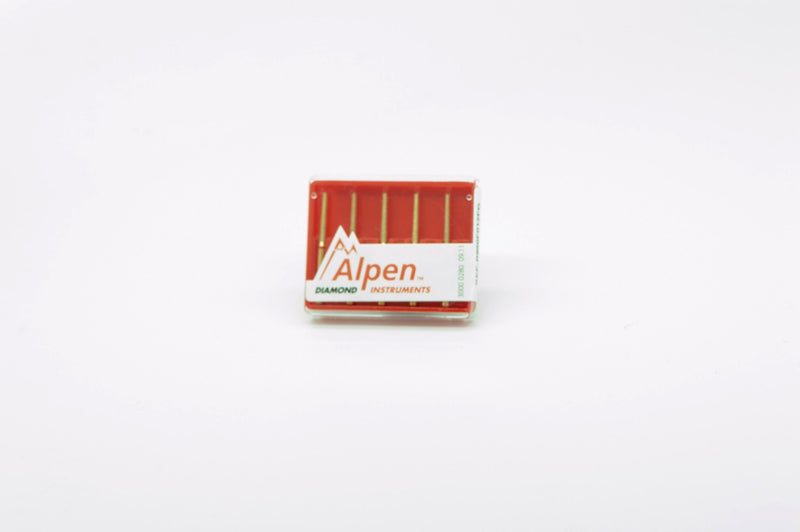 Alpen 012 Diamond Round End Taper Fine Bur  (5/pkg)